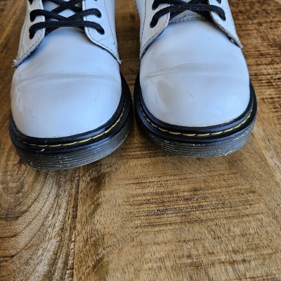 DR. MARTEN'S 1460 LEATHER LACE UP BOOTS Size US 5L White - Picture 7 of 11
